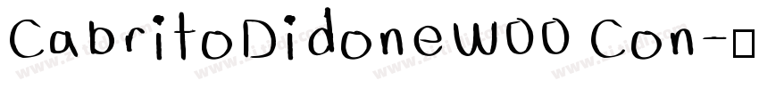 CabritoDidoneW00 Con字体转换